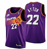 Men's Phoenix Suns #22 Deandre Ayton Purple Stitched Basketball Jersey Dzhi,baseball caps,new era cap wholesale,wholesale hats