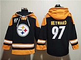 Men's Pittsburgh Steelers #97 Cameron Heyward Black Ageless Must-Have Lace-Up Pullover Hoodie