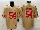 Men's San Francisco 49ers #54 Fred Warner Gold NEW 2022 Inverted Legend Stitched NFL Nike Limited Jersey,baseball caps,new era cap wholesale,wholesale hats