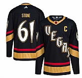 Men's Vegas Golden Knights #61 Mark Stone Black 2022-23 Reverse Retro Stitched Jersey Dzhi