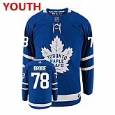 Youth Toronto Maple Leafs #78 TJ BRODIE Royal Blue Adidas Stitched Jersey Dzhi