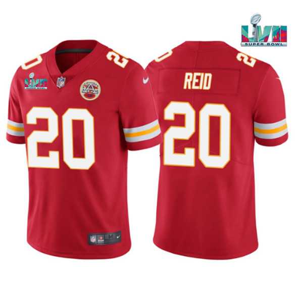 Men & Women & Youth Kansas City Chiefs #20 Justin Reid Red Super Bowl LVII Patch Vapor Untouchable Limited Stitched Jersey