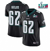 Men & Women & Youth Philadelphia Eagles #62 Jason Kelce Black Super Bowl LVII Patch Vapor Untouchable Limited Stitched Jersey,baseball caps,new era cap wholesale,wholesale hats