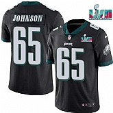 Men & Women & Youth Philadelphia Eagles #65 Lane Johnson Black Super Bowl LVII Patch Vapor Untouchable Limited Stitched Jersey,baseball caps,new era cap wholesale,wholesale hats