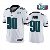 Men & Women & Youth Philadelphia Eagles #90 Jordan Davis White Super Bowl LVII Patch Vapor Untouchable Limited Stitched Jersey,baseball caps,new era cap wholesale,wholesale hats