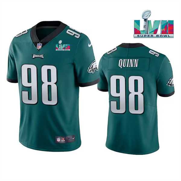 Men & Women & Youth Philadelphia Eagles #98 Robert Quinn Green Super Bowl LVII Vapor Untouchable Limited Stitched Jersey