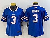 Women's Buffalo Bills #3 Damar Hamlin Blue 2022 Vapor Untouchable Stitched NFL Nike Limited Jersey,baseball caps,new era cap wholesale,wholesale hats