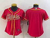 Women's Kansas City Chiefs Blank Red With Patch Cool Base Stitched Baseball Jersey,baseball caps,new era cap wholesale,wholesale hats