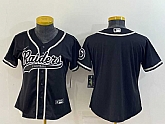 Women's Las Vegas Raiders Blank Black With Patch Cool Base Stitched Baseball Jersey,baseball caps,new era cap wholesale,wholesale hats