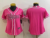 Women's Los Angeles Rams Blank Pink With Patch Cool Base Stitched Baseball Jersey,baseball caps,new era cap wholesale,wholesale hats