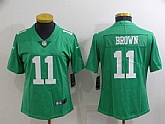 Women's Philadelphia Eagles #11 A. J. Brown Green Vapor Untouchable Limited Stitched Football Jersey,baseball caps,new era cap wholesale,wholesale hats