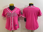 Women's Philadelphia Eagles Blank Pink With Patch Cool Base Stitched Baseball Jersey,baseball caps,new era cap wholesale,wholesale hats