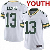 Youth Green Bay Packers #13 Allen Lazard White Vapor Untouchable Limited Stitched Jersey Dzhi