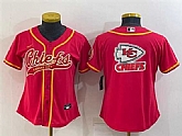 Youth Kansas City Chiefs Red Team Big Logo With Patch Cool Base Stitched Baseball Jersey,baseball caps,new era cap wholesale,wholesale hats