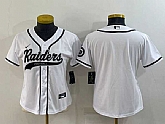Youth Las Vegas Raiders Blank White With Patch Cool Base Stitched Baseball Jersey,baseball caps,new era cap wholesale,wholesale hats
