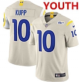 Youth Los Angeles Rams #10 Cooper Kupp 2020 Bone Vapor Limited Stitched NFL Jersey