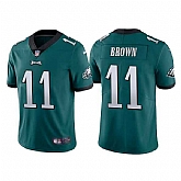 Youth Philadelphia Eagles #11 A. J. Brown Green Vapor Untouchable Limited Stitched Football Jersey,baseball caps,new era cap wholesale,wholesale hats