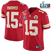 Men & Women & Youth Kansas City Chiefs #15 Patrick Mahomes Red Super Bowl LVII Patch And 4-star C Patch Vapor Untouchable Limited Stitched Jersey,baseball caps,new era cap wholesale,wholesale hats