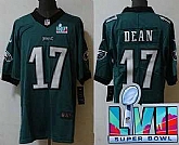 Men & Women & Youth Philadelphia Eagles #17 Nakobe Dean Limited Green Super Bowl LVII Vapor Jersey,baseball caps,new era cap wholesale,wholesale hats