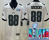 Men & Women & Youth Philadelphia Eagles #88 Dallas Goedert Limited White Super Bowl LVII Vapor Jersey,baseball caps,new era cap wholesale,wholesale hats