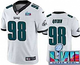 Men & Women & Youth Philadelphia Eagles #98 Robert Quinn Limited White Super Bowl LVII Vapor Jersey,baseball caps,new era cap wholesale,wholesale hats