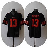 Men & Women & Youth San Francisco 49ers #13 Brock Purdy Black Vapor Untouchable Limited Stitched Jersey,baseball caps,new era cap wholesale,wholesale hats
