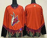 Men's Arizona Coyotes Blank Orange 2022 Reverse Retro Stitched Jersey,baseball caps,new era cap wholesale,wholesale hats
