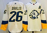Men's Buffalo Sabres #26 Rasmus Dahlin White 2022 Reverse Retro Authentic Jersey,baseball caps,new era cap wholesale,wholesale hats