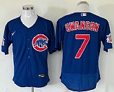 Men's Chicago Cubs #7 Dansby Swanson Blue Stitched MLB Flex Base Nike Jersey,baseball caps,new era cap wholesale,wholesale hats