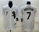 Men's Chicago White Sox #7 Tim Anderson White Cool Base Stitched Jersey,baseball caps,new era cap wholesale,wholesale hats