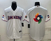 Men's Dominican Republic Baseball 2023 White World Baseball Big Logo With Patch Classic Stitched Jerseys,baseball caps,new era cap wholesale,wholesale hats