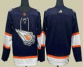 Men's Edmonton Oilers Blank Navy 2022 Reverse Retro Stitched Jersey,baseball caps,new era cap wholesale,wholesale hats