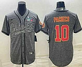 Men's Kansas City Chiefs #10 Isiah Pacheco Grey With Super Bowl LVII Patch Cool Base Stitched Baseball Jersey,baseball caps,new era cap wholesale,wholesale hats