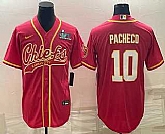 Men's Kansas City Chiefs #10 Isiah Pacheco Red With Super Bowl LVII Patch Cool Base Stitched Baseball Jersey,baseball caps,new era cap wholesale,wholesale hats