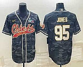 Men's Kansas City Chiefs #95 Chris Jones Grey Camo With Super Bowl LVII Patch Cool Base Stitched Baseball Jersey,baseball caps,new era cap wholesale,wholesale hats