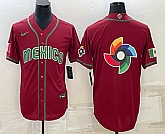 Men's Mexico Baseball 2023 Red World Baseball Big Logo Classic Stitched Jerseys,baseball caps,new era cap wholesale,wholesale hats