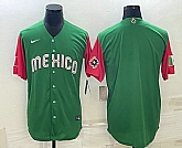 Men's Mexico Baseball Blank 2023 Green World With Patch Classic Stitched Jerseys,baseball caps,new era cap wholesale,wholesale hats