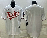 Men's Minnesota Twins Blank White Red Stitched MLB Cool Base Nike Jersey,baseball caps,new era cap wholesale,wholesale hats