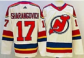Men's New Jersey Devils #17 Yegor Sharangovich White 2022 Reverse Retro Authentic Jersey,baseball caps,new era cap wholesale,wholesale hats