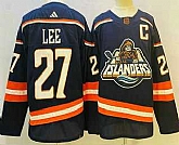 Men's New York Islanders #27 Anders Lee Blue 2022 Reverse Retro Stitched Jersey,baseball caps,new era cap wholesale,wholesale hats