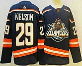 Men's New York Islanders #29 Brock Nelson Blue 2022 Reverse Retro Stitched Jersey,baseball caps,new era cap wholesale,wholesale hats