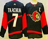 Men's Ottawa Senators #7 Brady Tkachuk Black 2022 Reverse Retro Authentic Jersey,baseball caps,new era cap wholesale,wholesale hats