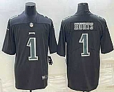 Men's Philadelphia Eagles #1 Jalen Hurts Black Vapor Untouchable Stitched Fashion Limited Jersey,baseball caps,new era cap wholesale,wholesale hats