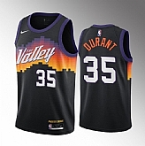 Men's Phoenix Suns #35 Kevin Durant Balck City Edition Stitched Basketball Jersey,baseball caps,new era cap wholesale,wholesale hats
