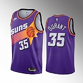 Men's Phoenix Suns #35 Kevin Durant Purple Classic Edition Stitched Basketball Jersey
