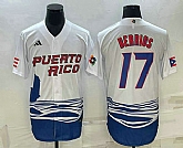 Men's Puerto Rico Baseball #17 Jose Berrios 2023 White World Baseball Classic Stitched Jerseys,baseball caps,new era cap wholesale,wholesale hats