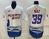 Men's Puerto Rico Baseball #39 Edwin Diaz 2023 White World Baseball Classic Stitched Jersey,baseball caps,new era cap wholesale,wholesale hats