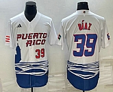 Men's Puerto Rico Baseball #39 Edwin Diaz Number 2023 White World Baseball Classic Stitched Jerseys,baseball caps,new era cap wholesale,wholesale hats
