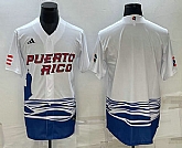 Men's Puerto Rico Baseball Blank White 2023 World Baseball Classic Stitched Jerseys,baseball caps,new era cap wholesale,wholesale hats