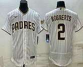 Men's San Diego Padres #2 Xander Bogaerts White Flex Base Stitched Baseball Jersey,baseball caps,new era cap wholesale,wholesale hats